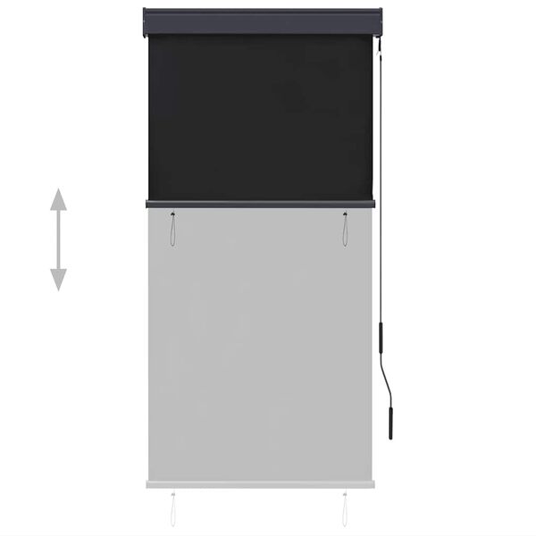 vidaXL Ulkorullaverho 80x250 cm antrasiitti