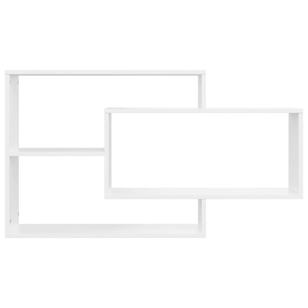 vidaXL Seinähyllyt valkoinen 104x20x58,5 cm tekninen puu