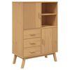 vidaXL Kaappi OLDEN ruskea 85x43x125 cm t&auml;ysi m&auml;nty
