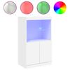 vidaXL Senkki LED-valoilla valkoinen 60,5x37x100 cm