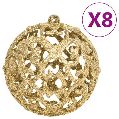 vidaXL 111-osainen Joulupallosarja kulta polystyreeni