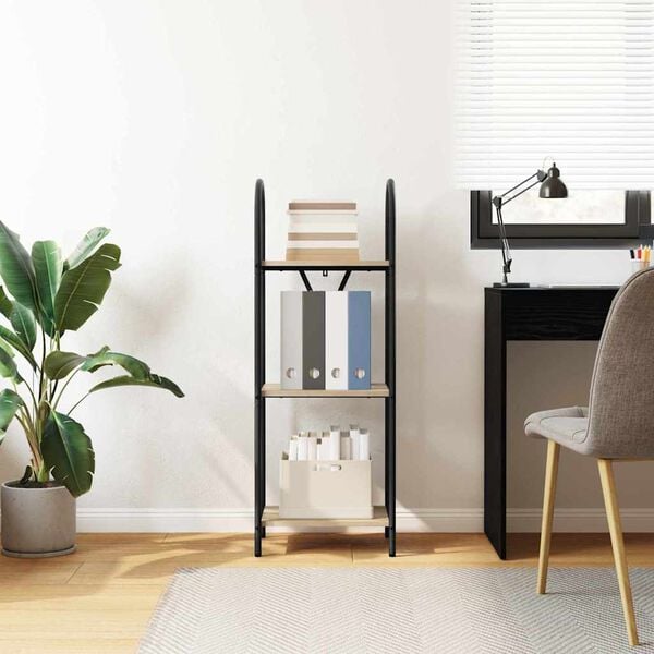 vidaXL Kirjahylly Sonoman tammi 40 x 30 x 109 cm Tekninen puu