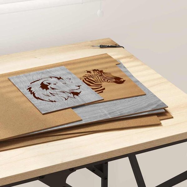 vidaXL Dekoripaneelit 50 pcs Harmaa sonoma 30 x 42 x 0.3 cm