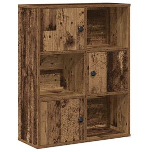 vidaXL Kirjahylly vanha puu 60x24x76,5 cm tekninen puu