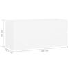 vidaXL Allaskaappi sis&auml;&auml;nrakennetulla altaalla valkoinen lastulevy