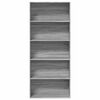 vidaXL Kirjahylly harmaa Sonoma 80x30x189 cm tekninen puu