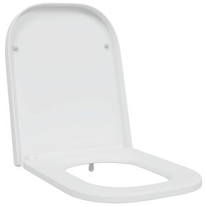 vidaXL WC-istuin valkoinen 47,5 x 35 x 3,6 cm Duroplast