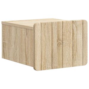 vidaXL Sein&auml;lle Kiinnitett&auml;v&auml; Y&ouml;p&ouml;yt&auml; Sonoma-tammi 33 x 34,5 x 24 cm