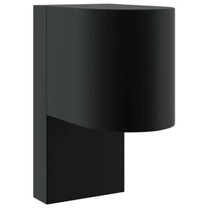 vidaXL Ulkoisen sein&auml;valon Musta 12 x 7 x 15 cm Ruostumaton ter&auml;s