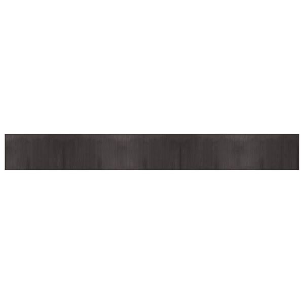 vidaXL Matto suorakaide tummanruskea 60x500 cm bambu