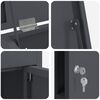 vidaXL Pakettipostilaatikko Antrasiitti 44,5 x 29 x 110,5 cm Ter&auml;s