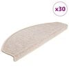 vidaXL Porrasmatot 30 kpl 65x24x4 cm harmaanruskea puolipy&ouml;re&auml; suuri