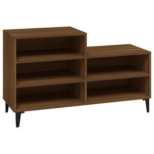 vidaXL Kenk&auml;kaappi ruskea tammi 102x36x60 cm tekninen puu