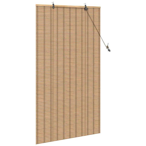 vidaXL Rullaverho verhoilla Luonto 80 x 220 cm Bambu