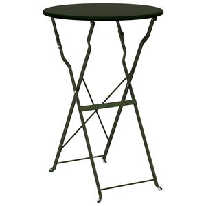 vidaXL Bistrop&ouml;yt&auml; Tummanvihre&auml; &Oslash; 50 x 71 cm Jauhemaalattu ter&auml;s