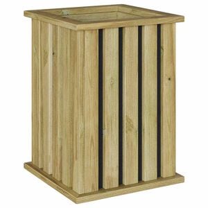 vidaXL Istuin kastit Ruskea 33 x 33 x 45 cm Kyll&auml;stetty M&auml;nty