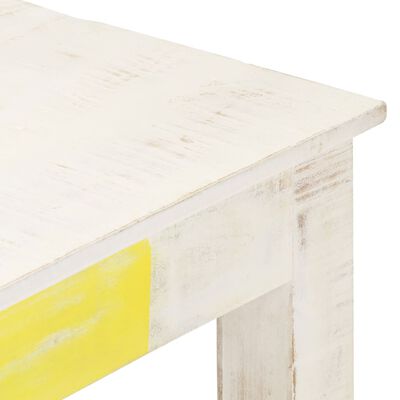 vidaXL Sohvapöytä valkoinen 110x60x45 cm täysi mangopuu