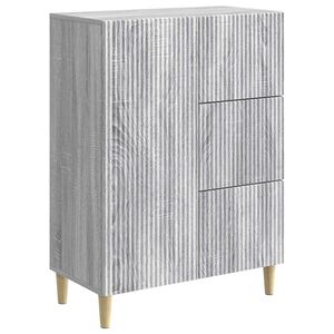 vidaXL Sivup&ouml;yt&auml; Harmaa sonoma 66 x 34,5 x 90 cm Tekninen puu