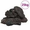 vidaXL Vulkaaniset kivet 25 kg musta 10-30 cm