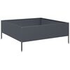 vidaXL Korotettu kukkalaatikko antrasiitti 100x100x25 cm ter&auml;s