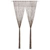 vidaXL Macrame verho harmaanruskea 140x240 cm puuvilla