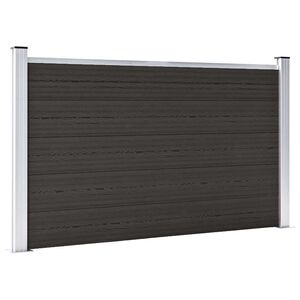 vidaXL Aitapaneeli WPC 180x105 cm musta