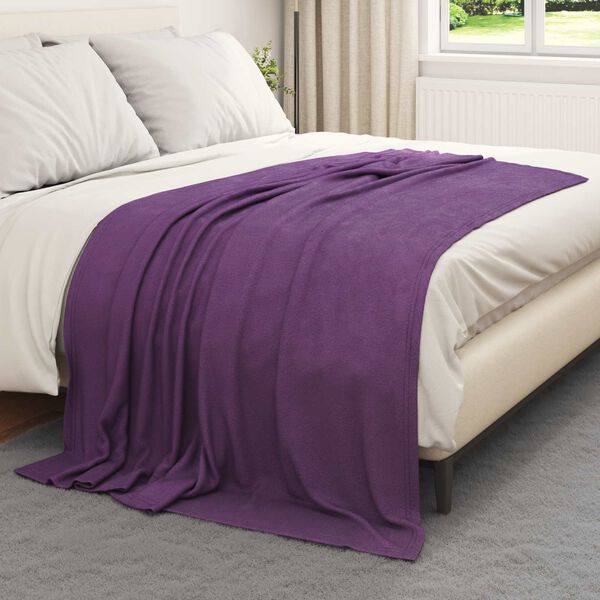 vidaXL Heittoviltti Violetti 200 x 150 cm Fleese