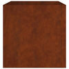 vidaXL Kukkalaatikko 80x80x80 cm Corten ter&auml;s