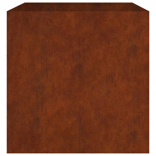 vidaXL Kukkalaatikko 80x80x80 cm Corten ter&auml;s