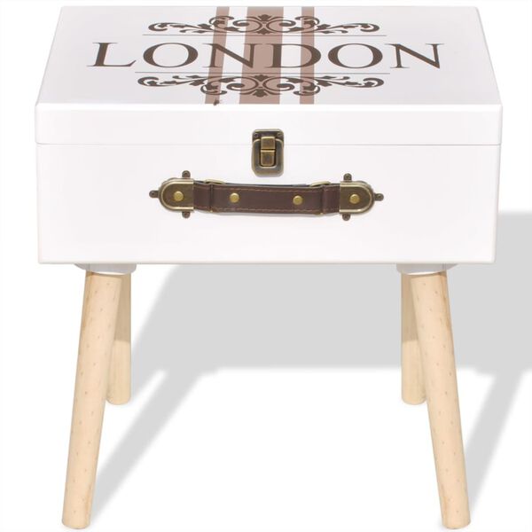 vidaXL Sivukaappi 40x30x41,5 cm valkoinen