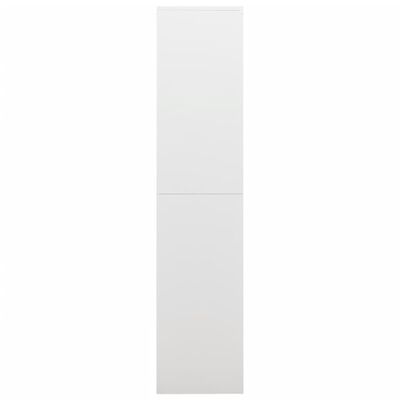vidaXL Pukukaappi valkoinen 90x40x180 cm teräs