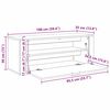 vidaXL Kenk&auml;kaappi hyllyll&auml; Vanha puu 100 x 35 x 38 cm Tekninen puu