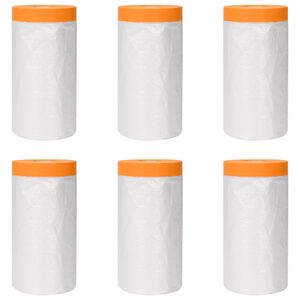 vidaXL P&ouml;lysuojus liimateipill&auml; 6 kpl L&auml;pin&auml;kyv&auml; 140 x 3300 cm HDPE
