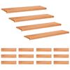 vidaXL Portaiden p&auml;&auml;llysteet 16 kpl 120 x 30 x 2 cm Lakka