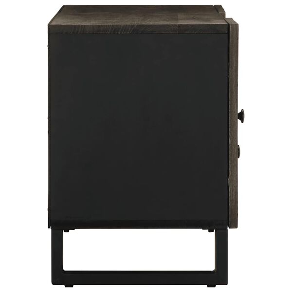 vidaXL TV-taso musta 105x33x46 cm t&auml;ysi mangopuu