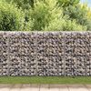 vidaXL Gabion-kivikori kansilla galvanoitu ter&auml;s 100x20x100 cm