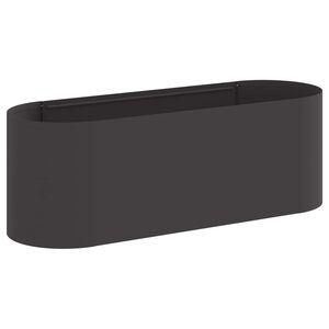 vidaXL Kohotettu Puutarhapes&auml; Musta 120 x 40 x 40 cm Ter&auml;s