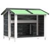vidaXL Koirankoppi harmaa 96x87x80,5 cm t&auml;ysi m&auml;nty
