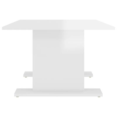 vidaXL Sohvapöytä korkeakiilto valkoinen 103,5x60x40 cm lastulevy
