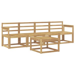 vidaXL Ulkosohvakokoelma 5 pcs valkoinen 59 x 59 x 37 cm