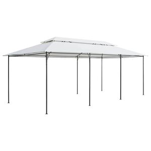 vidaXL Huvimaja 600x298x270 cm valkoinen 180 g/m&sup2;