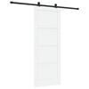 vidaXL Liukuovi ORKDAL 83 x 211 cm Tekninen puu Valkoinen ja musta