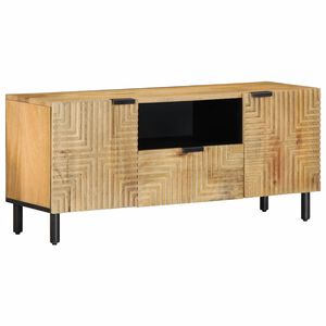 vidaXL TV Kaappi Ruskea 105x33x46 cm Massiivipuu Mango