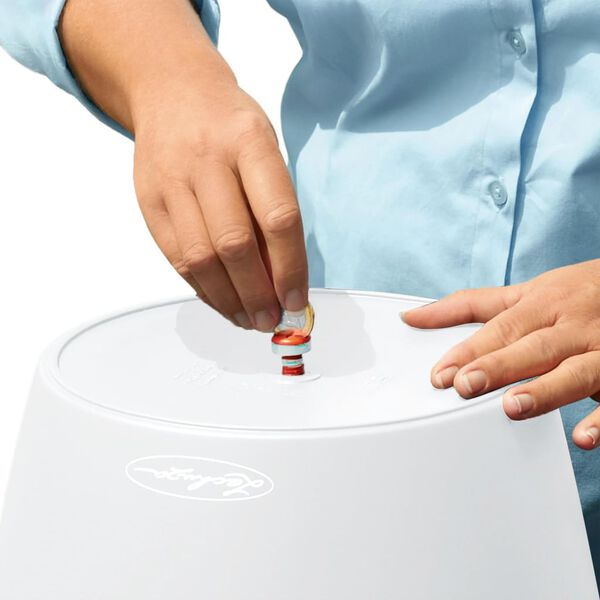 LECHUZA Kukkalaatikko Classico Color 35 ALL-IN-ONE valkoinen 13210