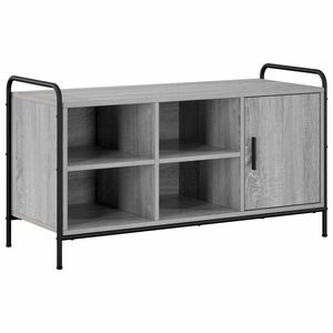 vidaXL Kenk&auml;kaappi 100 x 39,5 x 55,5 cm Tekninen puu Harmaa Sonoma