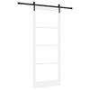 vidaXL Liukuovi ORKDAL Valkoinen ja musta 93 x 232 cm