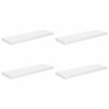 vidaXL Kelluvat sein&auml;hyllyt 4 kpl korkeakiilto valk 80x23,5x3,8 cm MDF