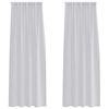 vidaXL Verhosatiini 2 pcs Vaaleanharmaa 225 x 140 cm Polyesteri
