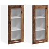 vidaXL Henkarikaappi 2 kpl Vanha puu 40 x 31 x 80 cm Tekninen puu