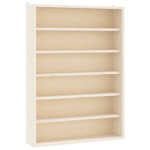vidaXL puinen ker&auml;ilij&auml;n n&auml;ytt&ouml;kotelo 6 hyllyll&auml; 40x8,5x55cm